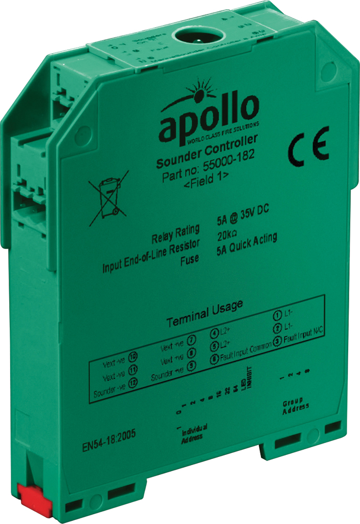 55000-182APO - XP95 DIN-Rail AV Control Module (5 Amperes)