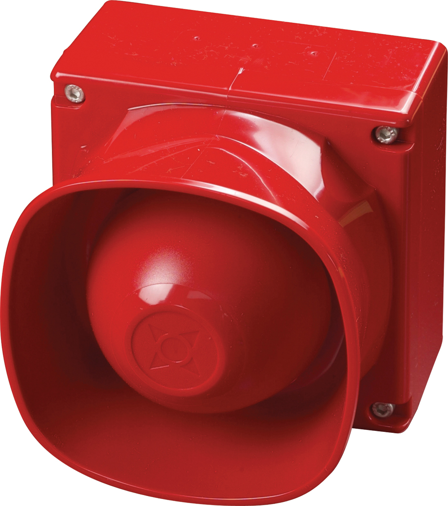 55000 274APO XP95 Open Area Multi Tone Sounder Outdoor Red Body